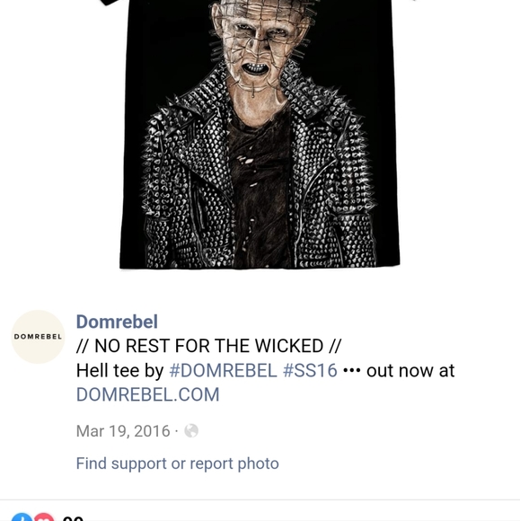 Domrebel T-Shirt (Rare OOP) Pinhead - Picture 3 of 4